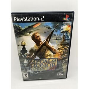 Medal of Honor Rising Sun (Sony PlayStation 2, PS2) Complete + Manual. Rated T.